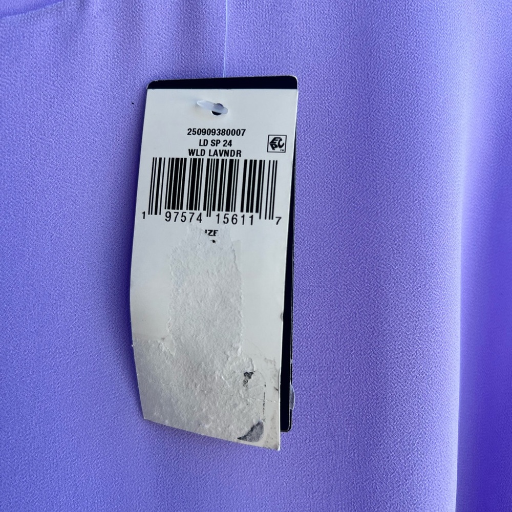 Lauren Ralph Lauren Lavender Tiered Sleeveless Mini Dress - Picture 8 of 10